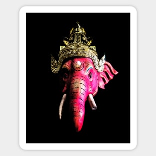 Ganesh Red Head Sticker